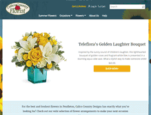 Tablet Screenshot of pendletonflowers.com